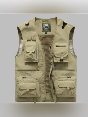 NWOT Multi‑Pocket Summer Vest -Sz XXL